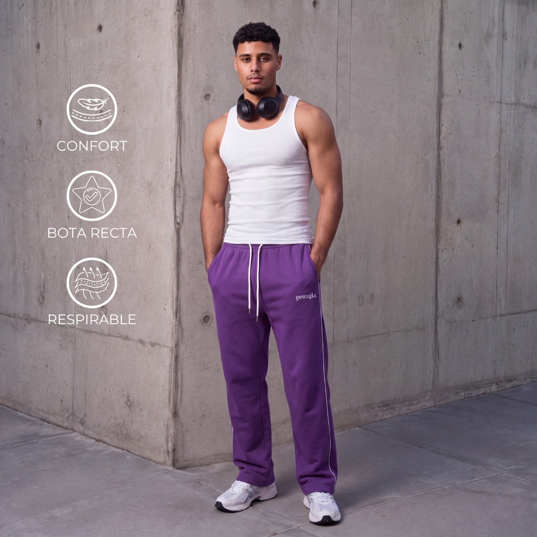 JOGGER LINEA CAIDA RECTA - ALGODON GRUESO