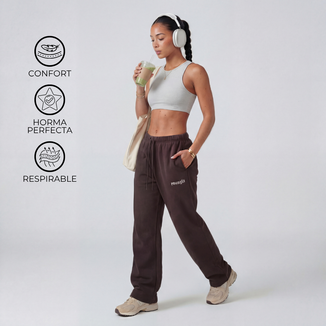 JOGGER GIRLY CAIDA RECTA - ALGODON GRUESO