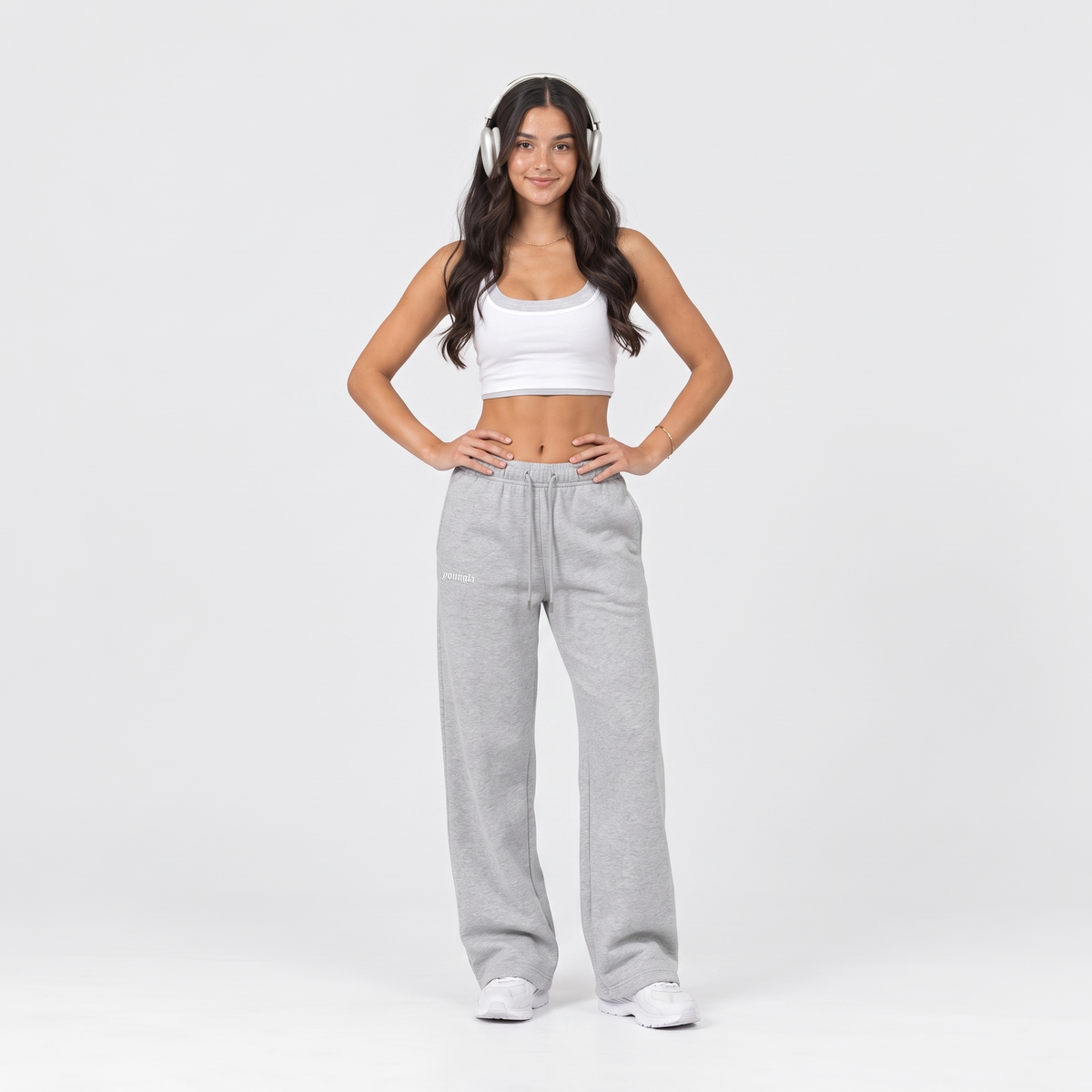 JOGGER GIRLY CAIDA RECTA - ALGODON GRUESO
