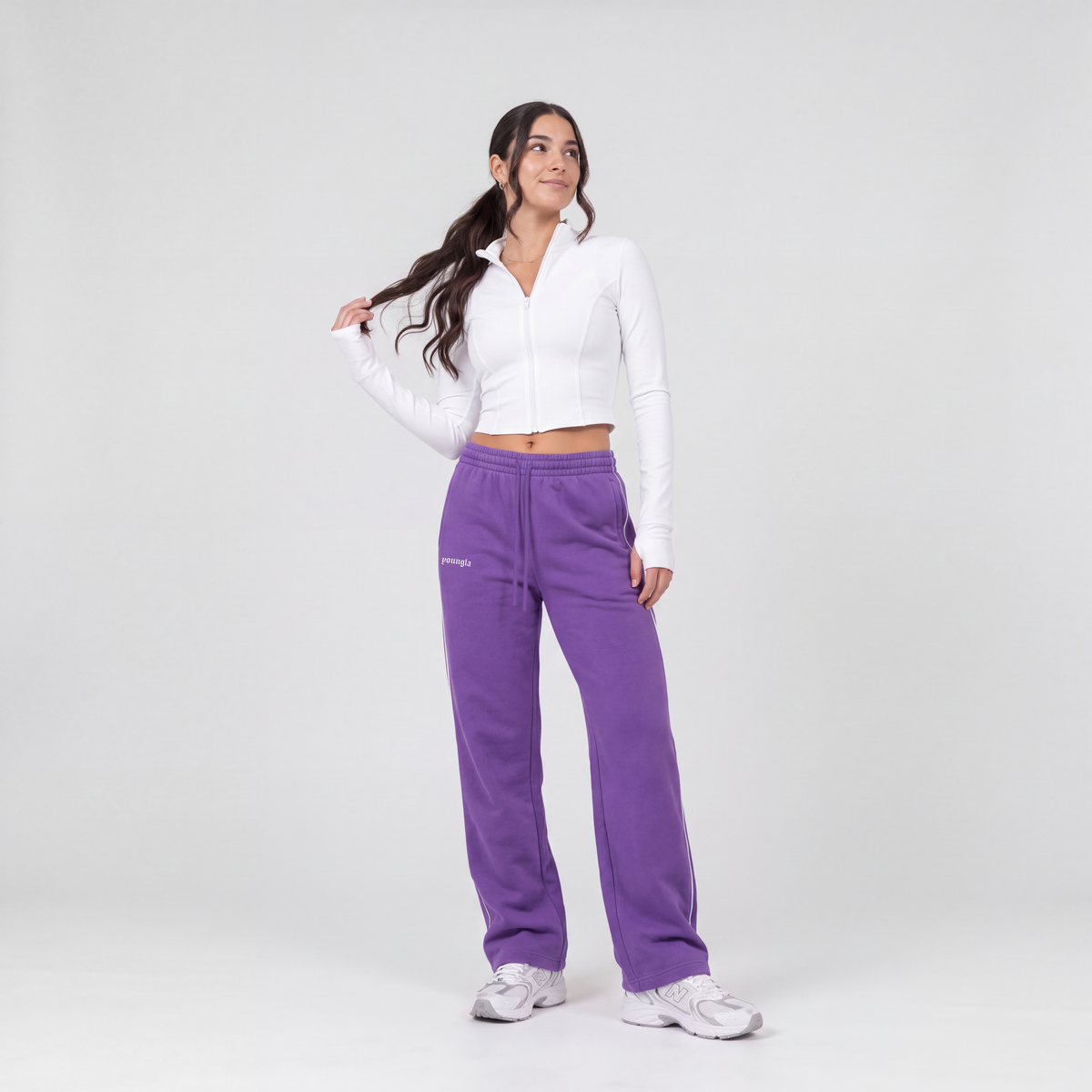 JOGGER GIRLY LINEA CAIDA RECTA - ALGODON GRUESO