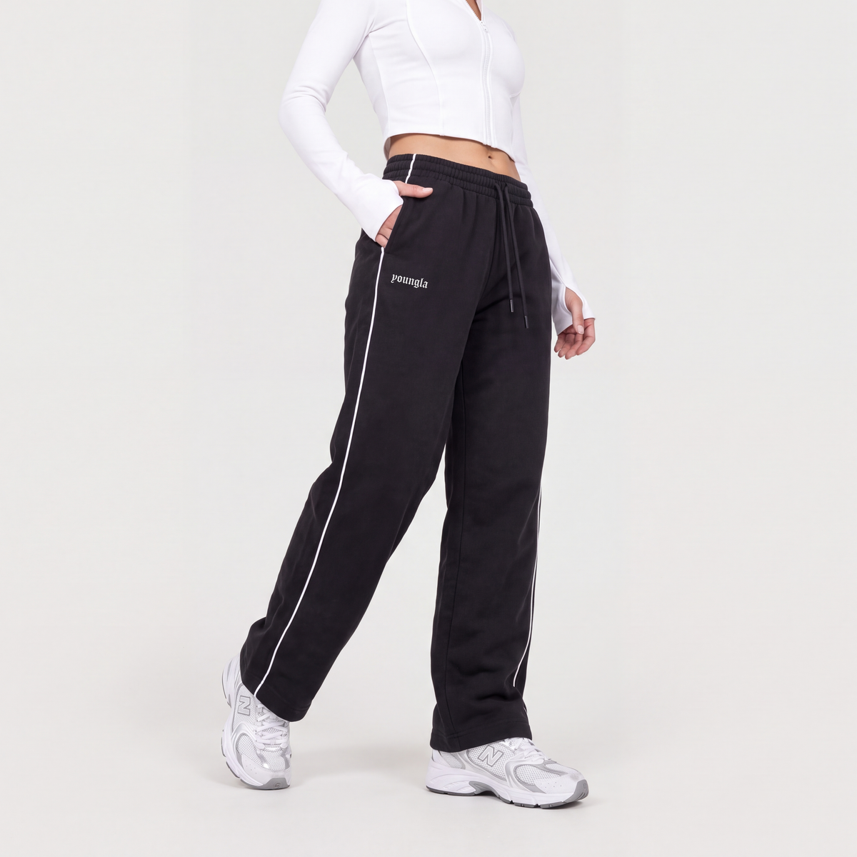 JOGGER GIRLY LINEA CAIDA RECTA - ALGODON GRUESO
