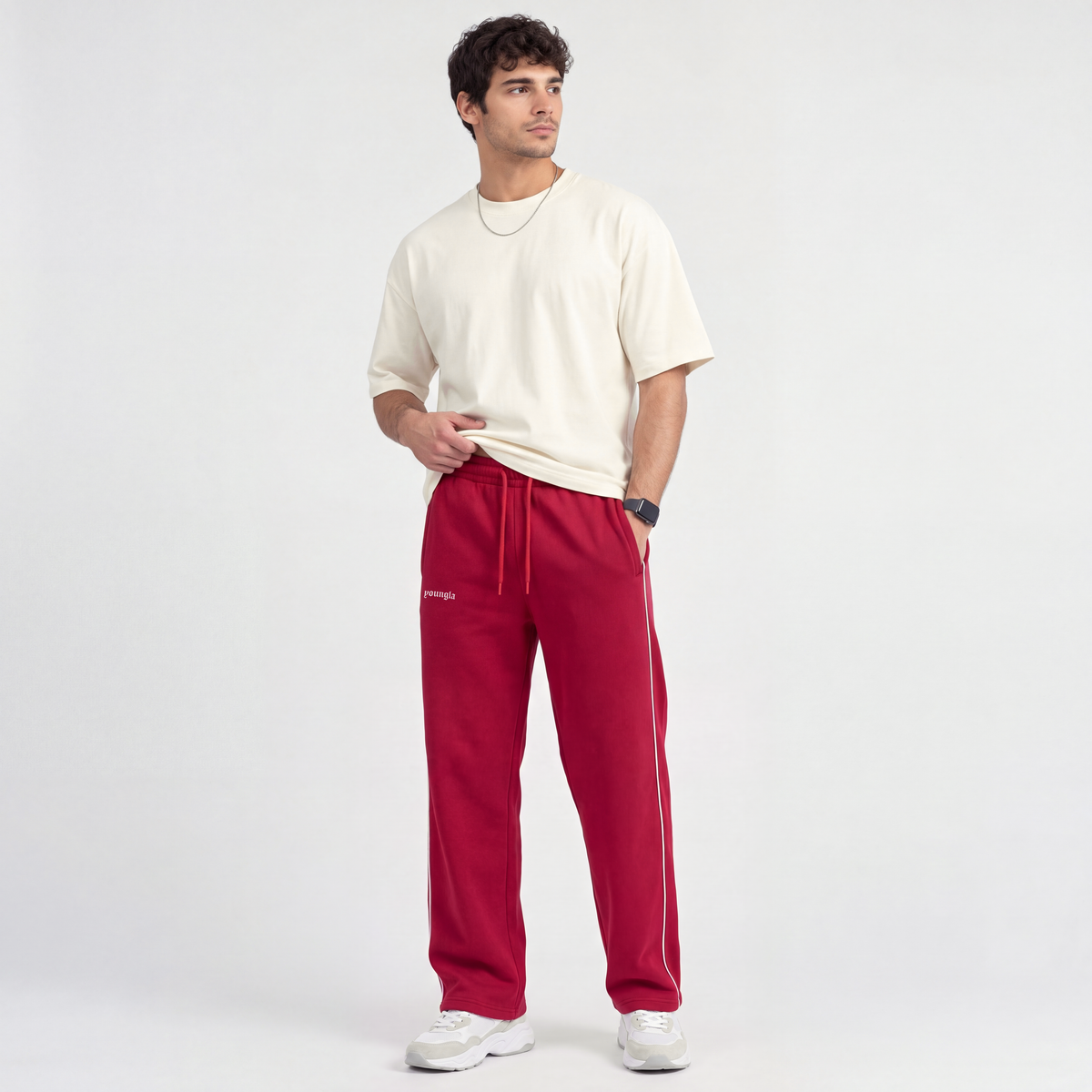 JOGGER LINEA CAIDA RECTA - ALGODON GRUESO