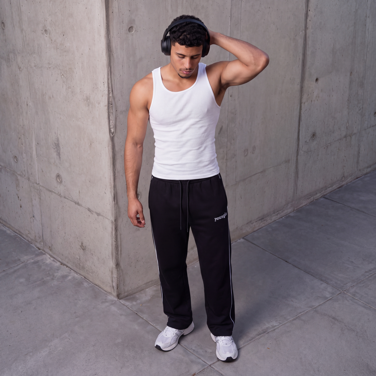 JOGGER LINEA CAIDA RECTA - ALGODON GRUESO